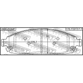 Колодки тормозные дисковые передний <b>FEBEST 2001-COMF</b>