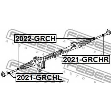 Наконечник поперечной рулевой тяги FEBEST 2021-GRCHL-1