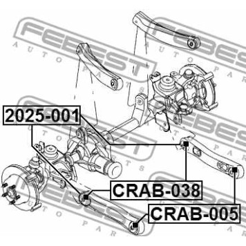 Рычаг независимой подвески колеса FEBEST 2025-001-3
