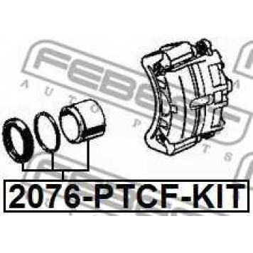 Поршень корпуса скобы тормоза FEBEST 2076-PTCF-KIT