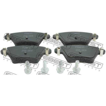 Колодки тормозные дисковые задний <b>FEBEST 2101-GER</b>-1