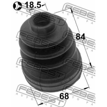 Пыльник приводного вала FEBEST 2115-CBKT-1