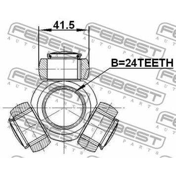 Муфта с шипами приводного вала FEBEST 2116-TC718TDCI-2