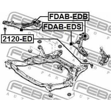 Несущий / направляющий шарнир FEBEST 2120-ED-1