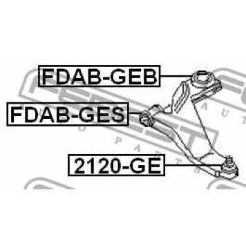 Несущий / направляющий шарнир FEBEST 2120-GE-2