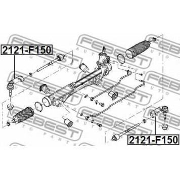 Наконечник поперечной рулевой тяги FEBEST 2121-F150