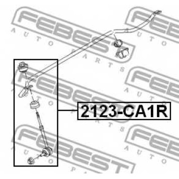 Тяга / стойка стабилизатора FEBEST 2123-CA1R