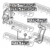 Направляющий болт корпуса скобы тормоза FEBEST 2174-TT9F