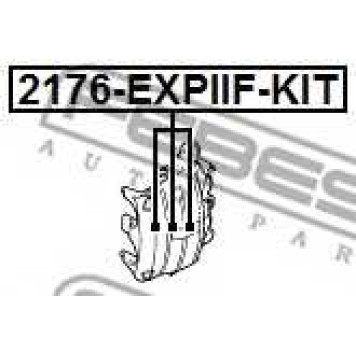 Поршень корпуса скобы тормоза FEBEST 2176-EXPIIF-KIT-1