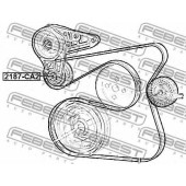 Натяжной ролик поликлинового ременя FEBEST 2187-CA2