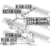 Рычаг независимой подвески колеса FEBEST 2224-BONRL