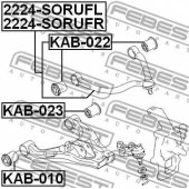 Рычаг независимой подвески колеса FEBEST 2224-SORUFL