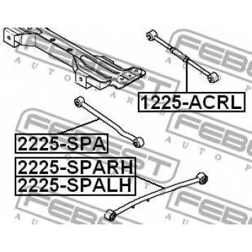 Рычаг независимой подвески колеса FEBEST 2225-SPALH-1