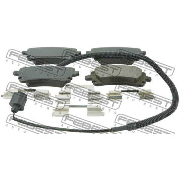 Колодки тормозные задние подходит для VOLKSWAGEN TRANSPORTER/MULTIVAN T5 2003-2015 <b>FEBEST 2301-T5R</b>-1