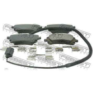 Колодки тормозные задние подходит для VOLKSWAGEN TRANSPORTER/MULTIVAN T5 2003-2015 <b>FEBEST 2301-T5R</b>