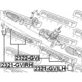 Наконечник поперечной рулевой тяги FEBEST 2321-GVILH