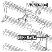 Тяга / стойка стабилизатора FEBEST 2323-T5F