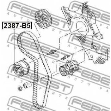 Натяжной ролик ременя ГРМ FEBEST 2387-B5