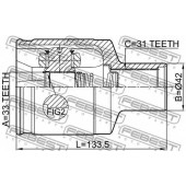 Шарнир приводного вала FEBEST 2411-DUSTAWDRH