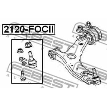 Осевой шарнир рулевой тяги FEBEST 2422-LOG