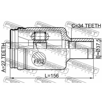 Ступица колеса FEBEST 2482-SIA44R