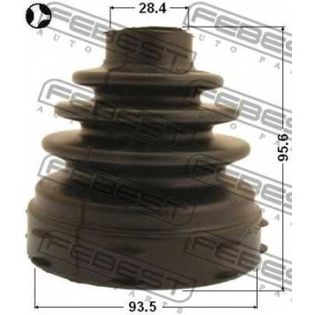 Пыльник приводного вала FEBEST 2515-BOX3T