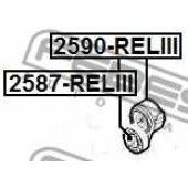 Натяжной ролик поликлинового ременя FEBEST 2587-RELIII