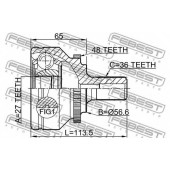 Шарнир приводного вала FEBEST 2710-V70A48