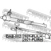 Наконечник поперечной рулевой тяги FEBEST 2921-FLIRH