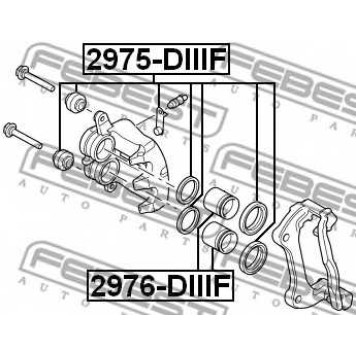 Ремкомплект тормозного суппорта FEBEST 2975-DIIIF
