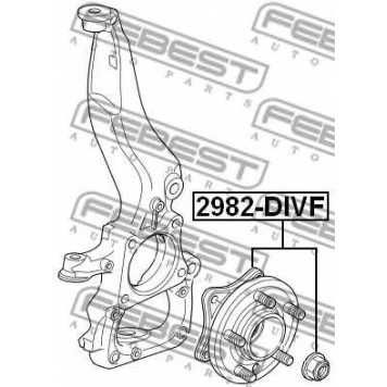 Ступица колеса FEBEST 2982-DIVF