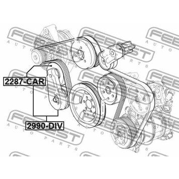 Натяжитель ремня FEBEST 2990-DIV-2
