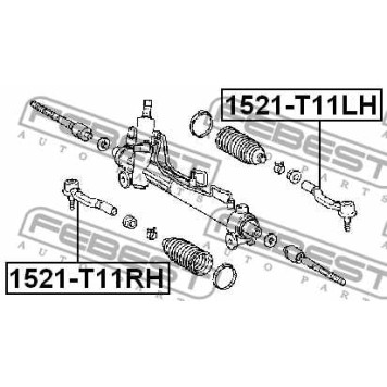 Несущий / направляющий шарнир FEBEST 3020-001-1