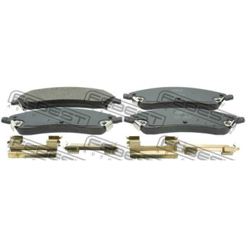 Колодки тормозные дисковые передний <b>FEBEST 3201-SRXF</b>-1