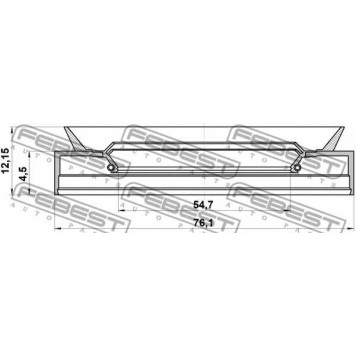 Сальник ступицы колеса FEBEST 5776611-1