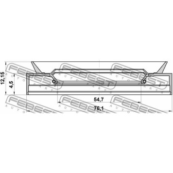 Сальник ступицы колеса FEBEST 5776611-3