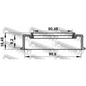 Сальник ступицы колеса FEBEST 95ADS-81960918X