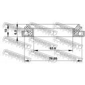 Сальник ступицы колеса FEBEST 95DDY-75640610X
