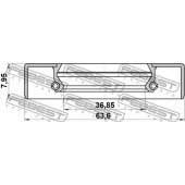 Сальник ступицы колеса FEBEST 95GDY-38630808X