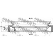 Уплотнительное кольцо приводного вала FEBEST 95HAY-37581015C
