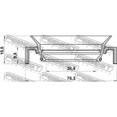 Уплотнительное кольцо приводного вала FEBEST 95HCY-40751016C