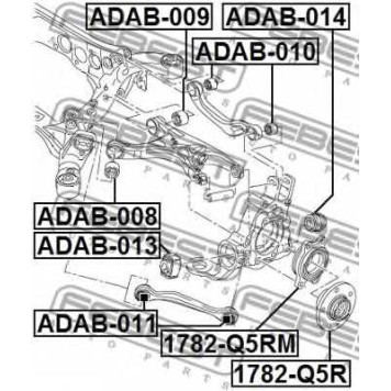 Подвеска рычага независимой подвески колеса FEBEST ADAB-010-1