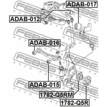 Подвеска рычага независимой подвески колеса FEBEST ADAB-012