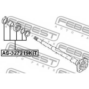 Подшипник приводного вала FEBEST AS-327219KIT