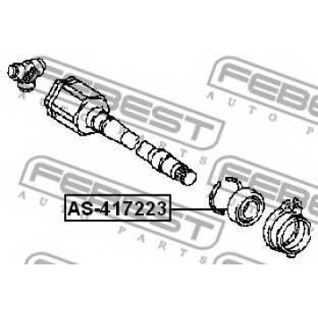 Подшипник приводного вала FEBEST AS-417223