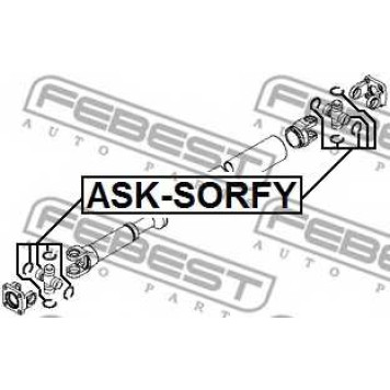Шарнир продольного вала FEBEST ASK-SORFY-1