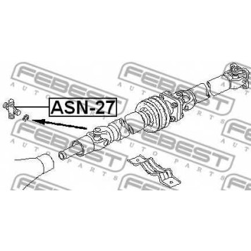 Шарнир продольного вала FEBEST ASN-27