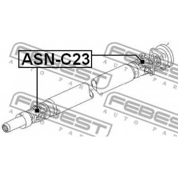 Шарнир продольного вала FEBEST ASN-C23-1