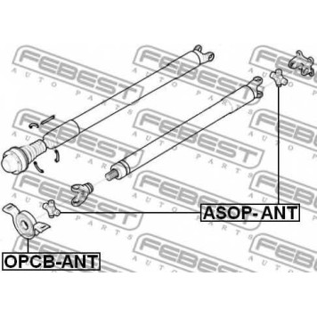 Шарнир продольного вала FEBEST ASOP-ANT