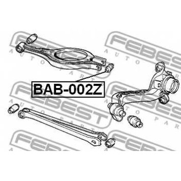 Подвеска рычага независимой подвески колеса FEBEST BAB-002Z-1